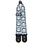 Clearance Perri's Polyester Webbing Guitar Strap with Pixel Skull Design Gray 2.5 in. thumbnail