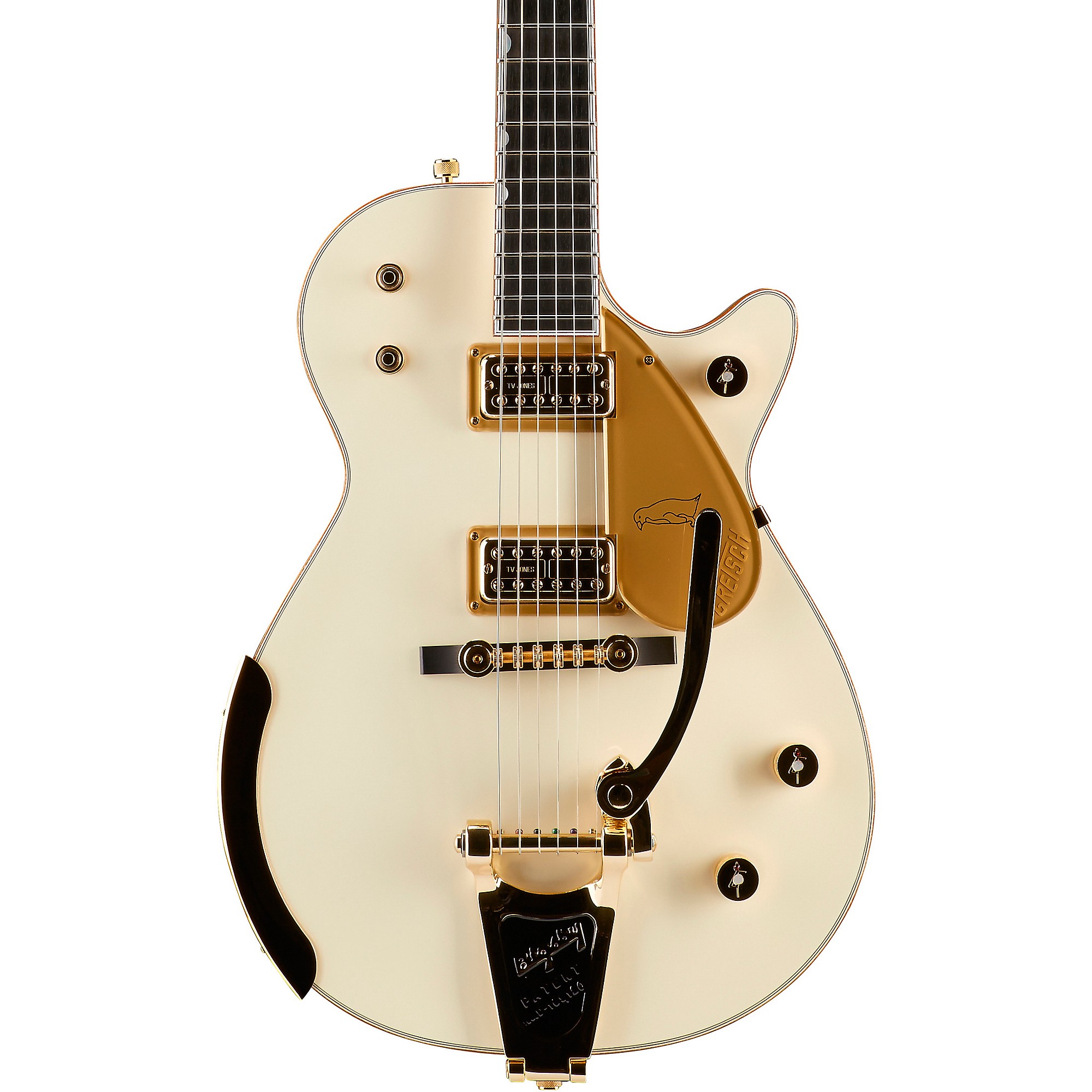 Gretsch Guitars G6134T-58 Vintage Select '58 Penguin With Bigsby Hollowbody  Electric Guitar Vintage White