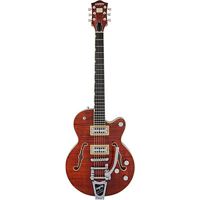 Gretsch Guitars G6659tfm Players Edition Broadkaster Jr. Center Block Bigsby Semi-Hollow Electric Guitar Bourbon Stain for sale