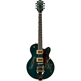 Gretsch Guitars G6659TG Players Edition Broadkaster Jr. Center Block Single-Cut With String-Thru Bigsby and Gold Hardware Cadillac Green