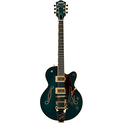 Gretsch Guitars G6659tg Players Edition Broadkaster Jr. Center Block Single-Cut With String-Thru Bigsby And Gold Hardware Cadillac Green for sale