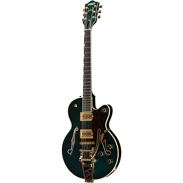 Gretsch Guitars G6659TG Players Edition Broadkaster Jr. Center Block Single-Cut With String-Thru Bigsby and Gold Hardware ...