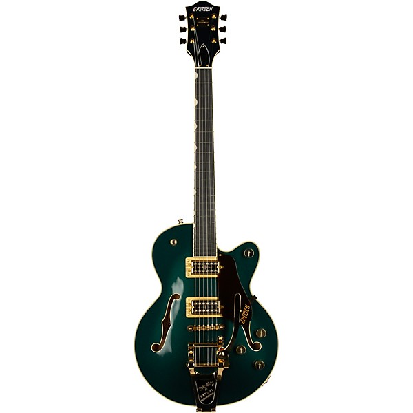 Gretsch Guitars G6659TG Players Edition Broadkaster Jr. Center Block Single-Cut With String-Thru Bigsby and Gold Hardware ...