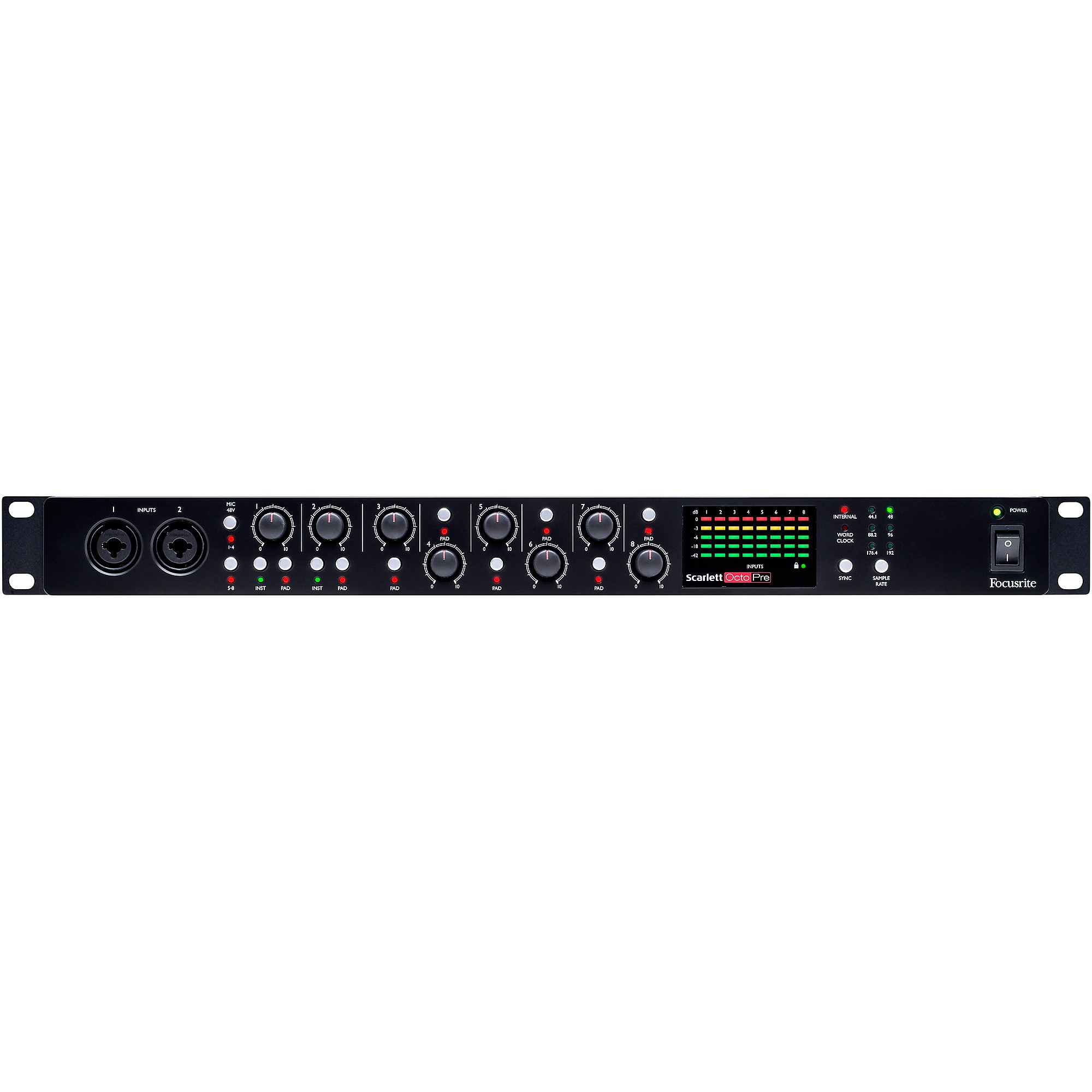 Focusrite Scarlett OctoPre 8-Channel Microphone Pream | Guitar 