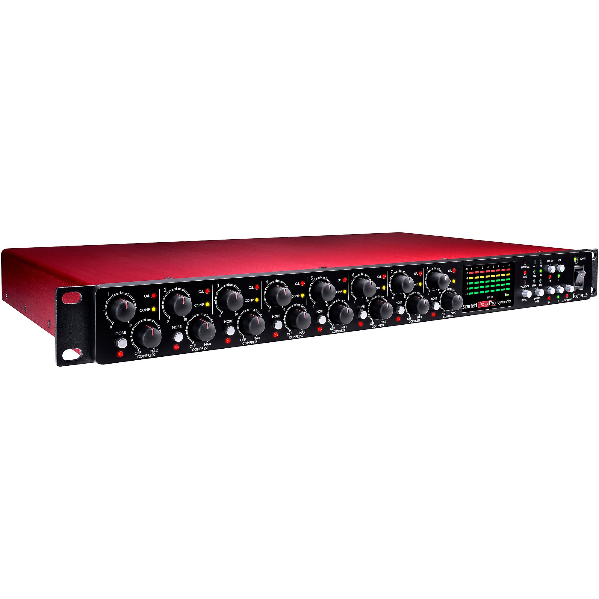 Focusrite Scarlett OctoPre Dynamic 8-Channel Microphone Preamp & Compressor  | Guitar Center