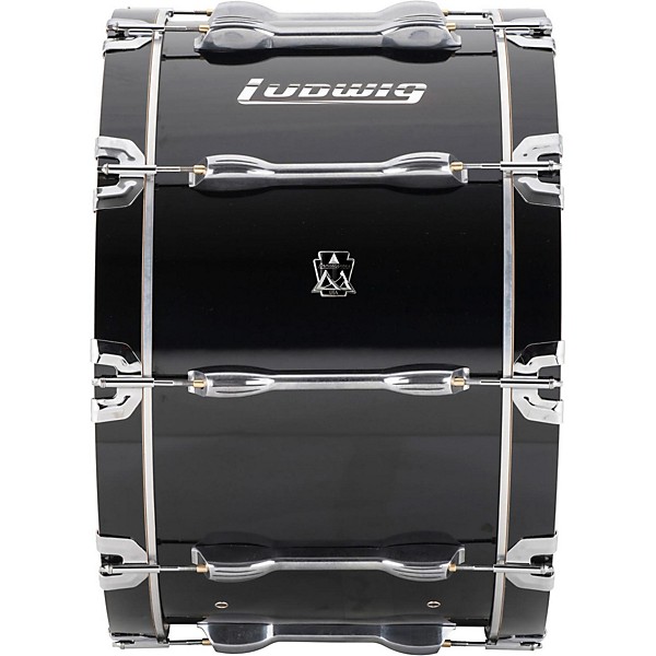 Open Box Ludwig Ultimate Marching Bass Drum - Black Level 1 22 in.