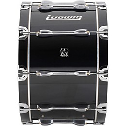 Ludwig Ultimate Marching Bass Drum - Black 24 in.