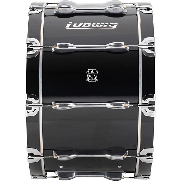 Ludwig Ultimate Marching Bass Drum - Black 24 in.