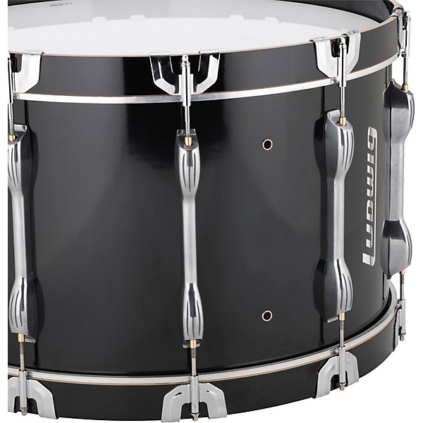 Ludwig Ultimate Marching Bass Drum - Black 24 in.