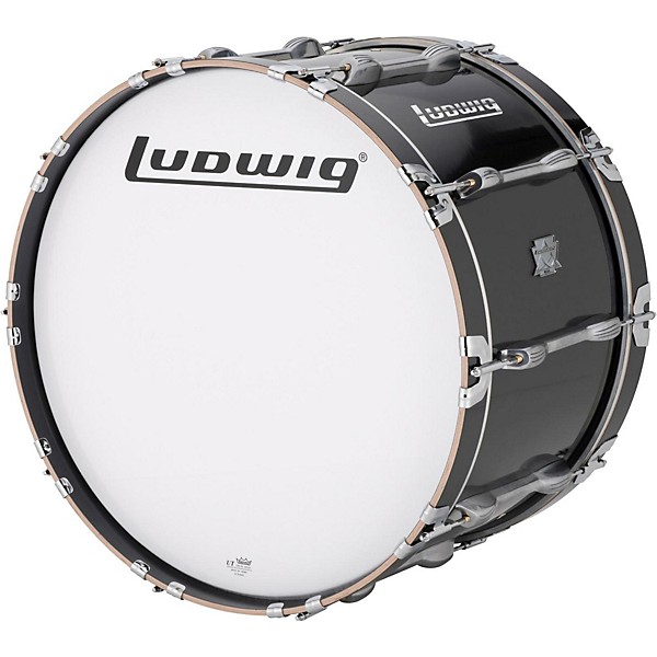Open Box Ludwig Ultimate Marching Bass Drum - Black Level 1 26 in.