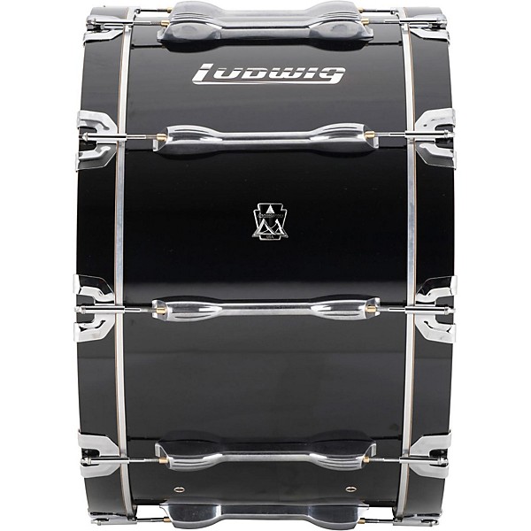 Ludwig Ultimate Marching Bass Drum - Black 30 in.