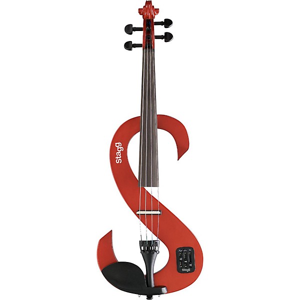 Stagg EVN 44 Series Electric Violin Outfit 4/4 Transparent Red