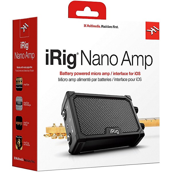 IK Multimedia iRig Nano 3W 1x3 Micro Combo Guitar Amplifier Black