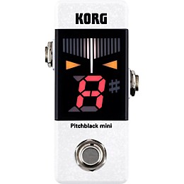 Open Box KORG Pitchblack Mini Limited Edition Pedal Tuner Level 1 White