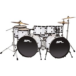 Sound Percussion Labs UNITY 8-Piece Double Bass Drum Shell Pack White