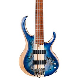 Ibanez BTB845 5-String Electric Bass Cerulean Blue Burst Low Gloss