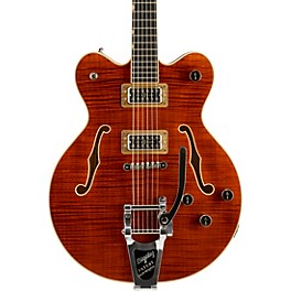 Gretsch Guitars G6609TFM Players Edition Broadkaster Center Block Electric Guitar With String-Thru Bigsby and Flame Maple ...