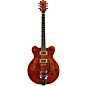 Gretsch Guitars G6609TFM Players Edition Broadkaster Center Block Electric Guitar With String-Thru Bigsby and Flame Maple ...