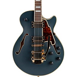 D'Angelico Deluxe Series Bob Weir SS Limited Edition Signed Semi-Hollowbody Guitar with Custom Seymour Duncan Pickups and Bigsby B-50 Ebony