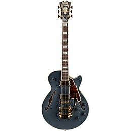 D'Angelico Deluxe Series Bob Weir SS Limited Edition Signed Semi-Hollowbody Guitar with Custom Seymour Duncan Pickups and Bigsby B-50 Ebony