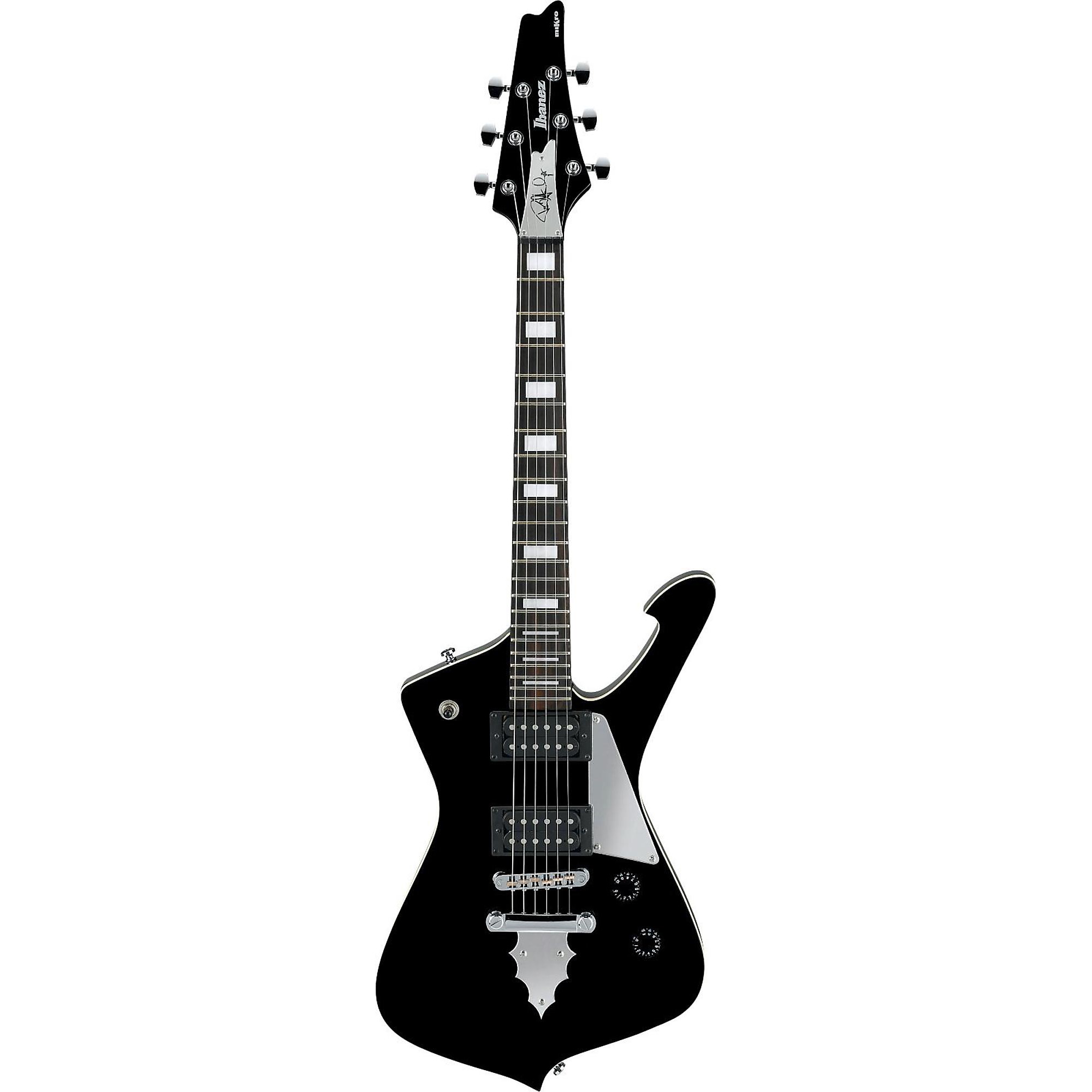 見事な Signature Stanley Paul Ibanez miKro Black Guitar Electric ギター