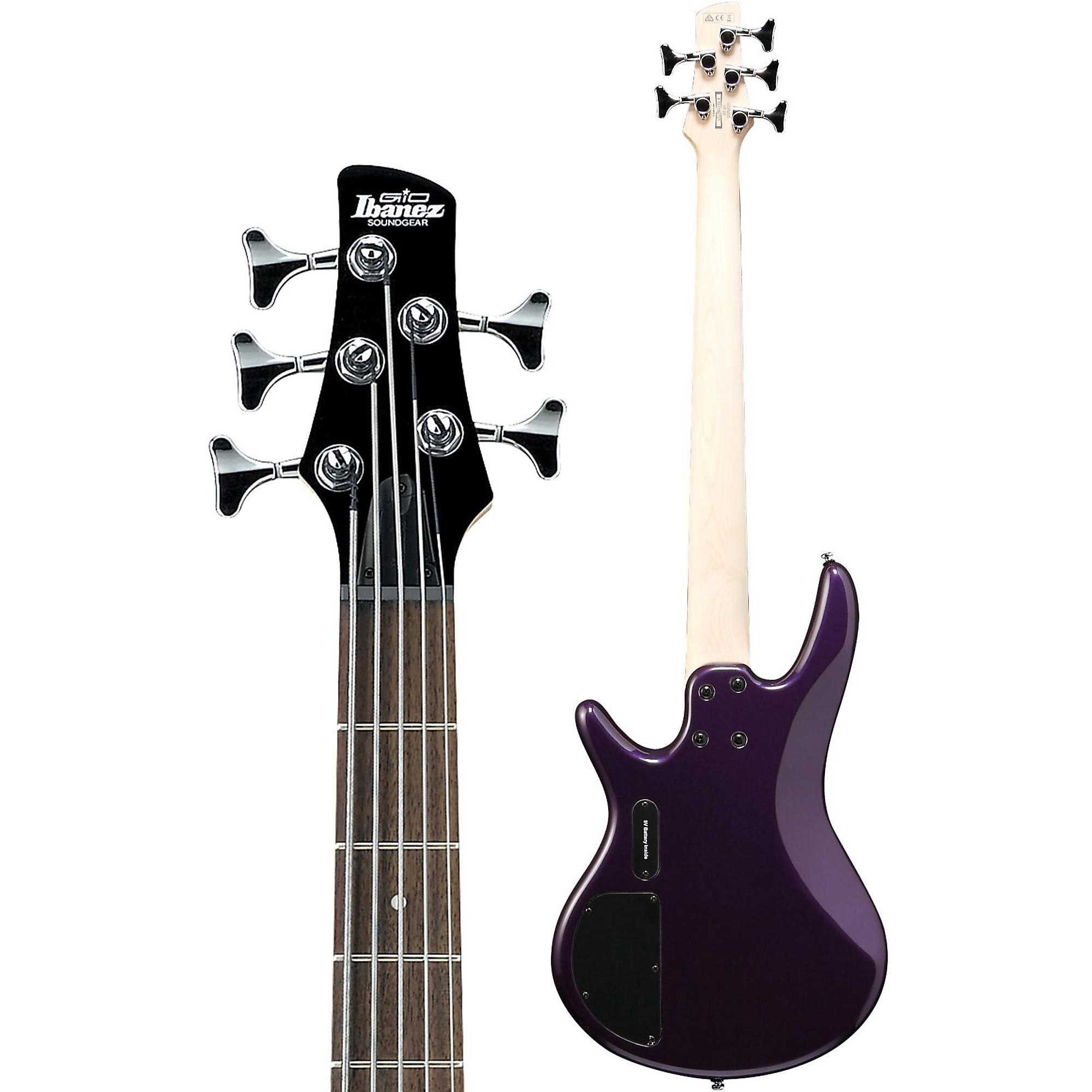 Open Box Ibanez GSR205 5-String Electric Bass Guitar Deep Violet