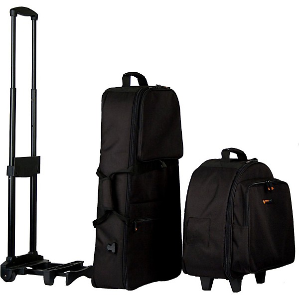 Open Box Protec Percussion Kit and Snare Combination Bag with Trolley Level 1
