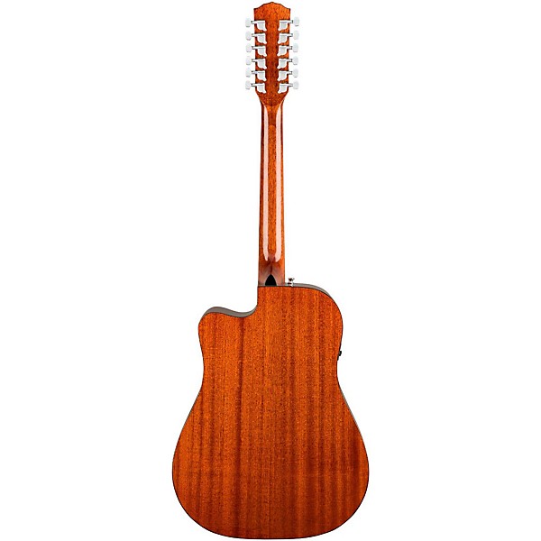 Fender Classic Design Series CD-60SCE-12 Cutaway Dreadnought 12-String Acoustic-Electric Guitar Natural