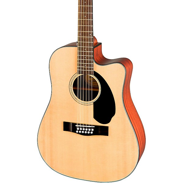 Fender Classic Design Series CD-60SCE-12 Cutaway Dreadnought 12-String Acoustic-Electric Guitar Natural