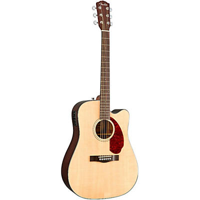 Fender Classic Design Series Cd-140Sce Cutaway Dreadnought Acoustic-Electric Guitar Natural for sale
