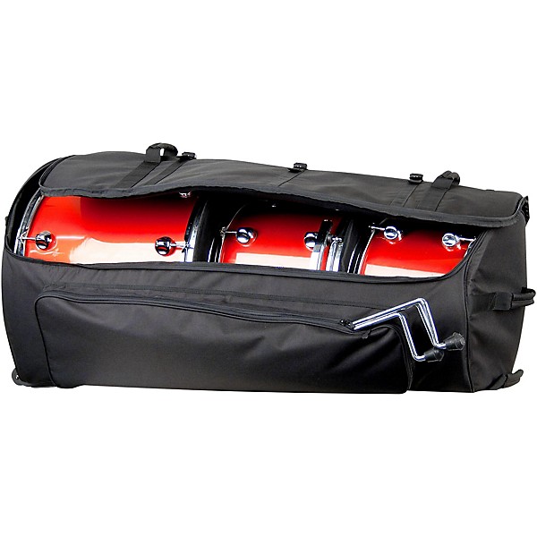 Protec Multi-Tom Bag With Wheels Black