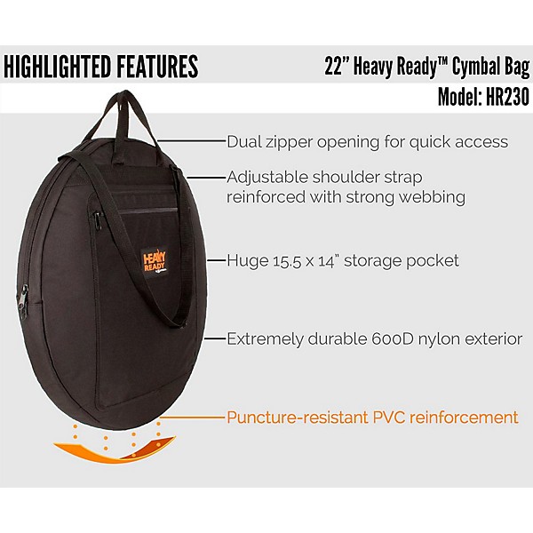 Protec Heavy Ready Series - Cymbal Bag 22 in.