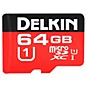 Delkin 64GB microSDXC 500X UHS-I (U1) Memory Card thumbnail