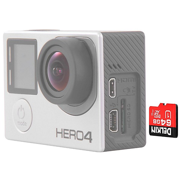 Delkin 64GB microSDXC 500X UHS-I (U1) Memory Card