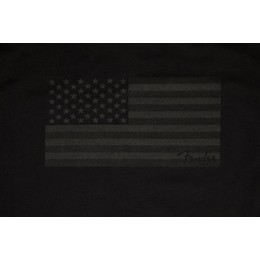 Fender USA Flag Blackout T-shirt Small Black
