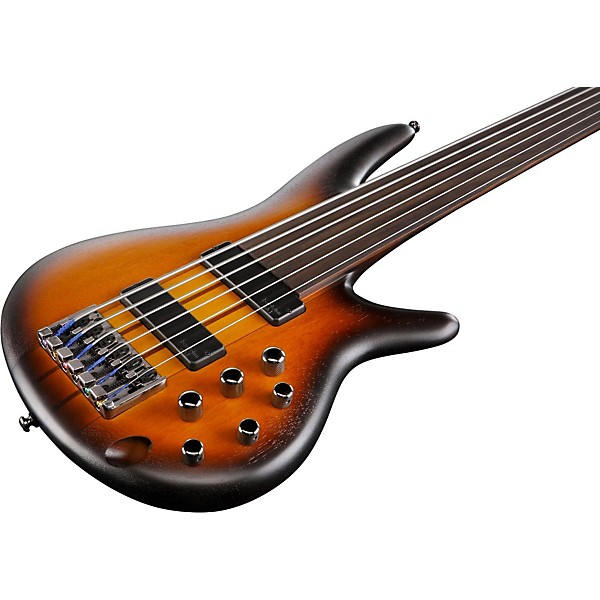 Ibanez Bass Workshop SRF706 6-String Electric Bass Flat Brown Burst