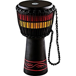 MEINL African Style Fire Rhythm Series Rope Tun... MEINL African Style Fire Rhythm Series Rope Tuned Wood Djembe 10 in. Black