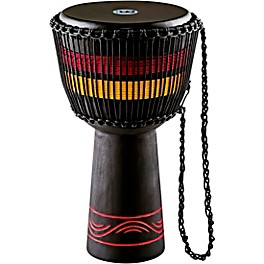 MEINL African Style Fire Rhythm Series Rope Tun... MEINL African Style Fire Rhythm Series Rope Tuned Wood Djembe 13 in. Black