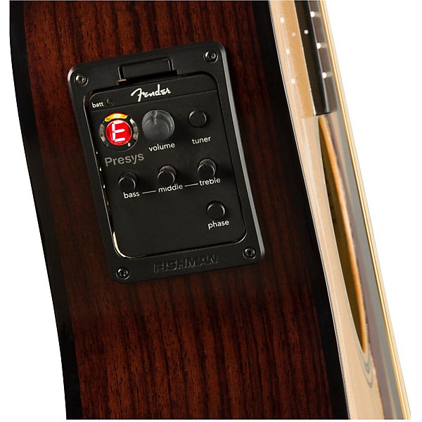 Fender Classic Design Series CC-140SCE Cutaway Concert Acoustic-Electric Guitar Natural