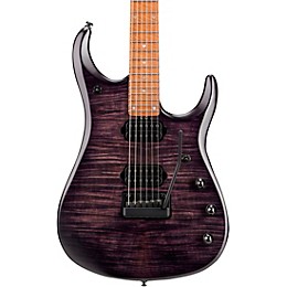 Ernie Ball Music Man John Petrucci JP15 Flame Maple Top Electric Guitar Transparent Black