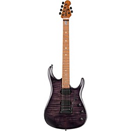 Ernie Ball Music Man John Petrucci JP15 Flame Maple Top Electric Guitar Transparent Black