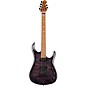 Ernie Ball Music Man John Petrucci JP15 Flame Maple Top Electric Guitar Transparent Black