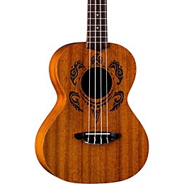 Luna Honu Tribal Turtle Tenor Ukulele Satin Natural