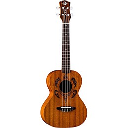 Luna Honu Tribal Turtle Tenor Ukulele Satin Natural