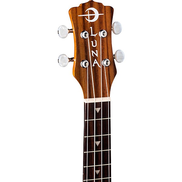 Luna Honu Tribal Turtle Tenor Ukulele Satin Natural