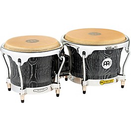 MEINL Woodcraft Bongos 7 and 8.5 in. Vintage Brown MEINL Woodcraft Bongos 7 and 8.5 in. Vintage Black