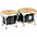 MEINL Woodcraft Bongos 7 and 8.5 in. Vintage Brown MEINL Woodcraft Bongos 7 and 8.5 in. Vintage Black