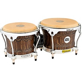 MEINL Woodcraft Bongos 7 and 8.5 in. Vintage Brown MEINL Woodcraft Bongos 7 and 8.5 in. Vintage Brown