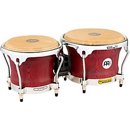 MEINL Woodcraft Bongos 7 and 8.5 in. Vintage Brown MEINL Woodcraft Bongos 7 and 8.5 in. Vintage Red