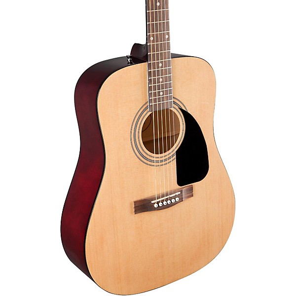 Fender FA-100 Acoustic Guitar with Gig Bag Bundle Natural